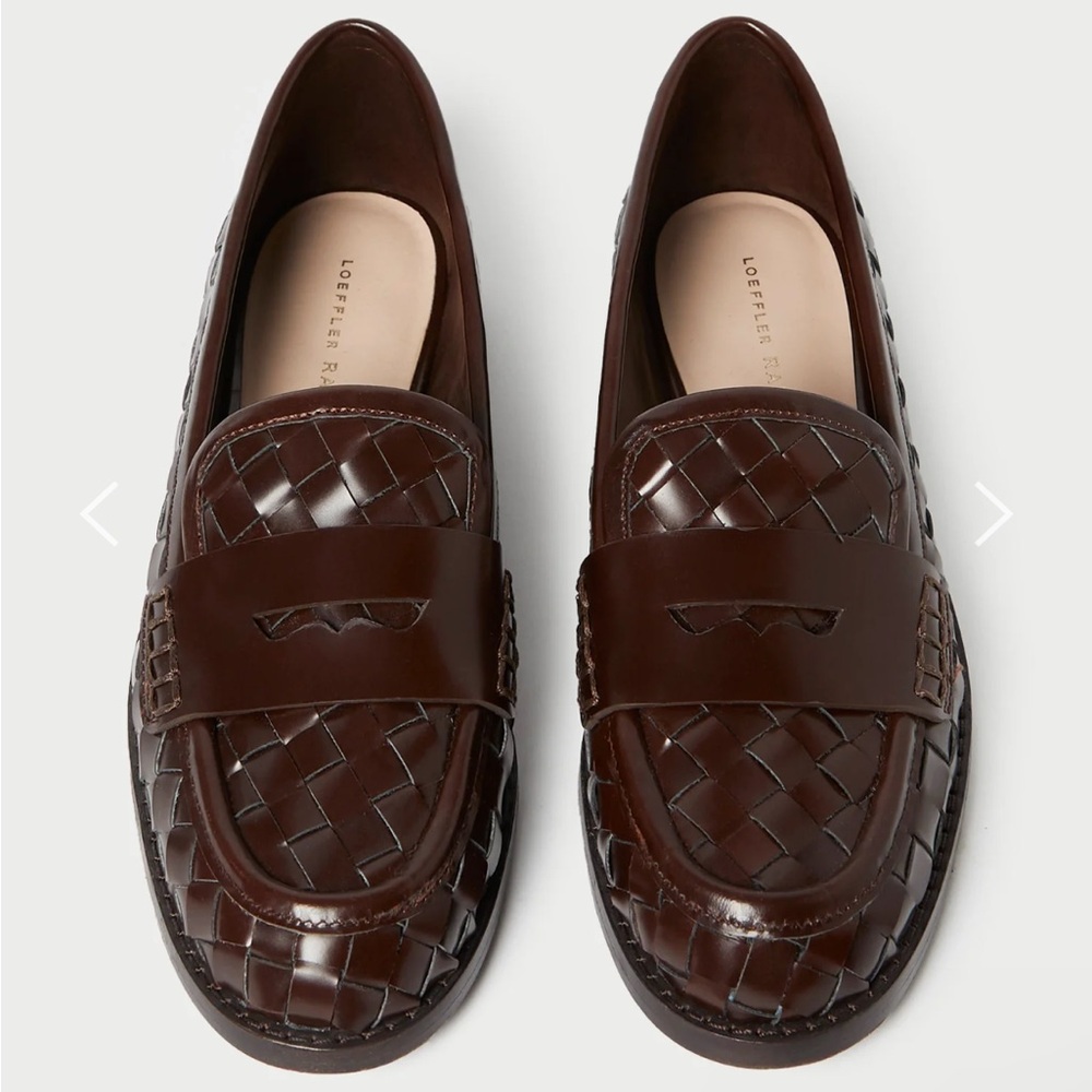 Loeffler Randall Dark Brown Woven Flats